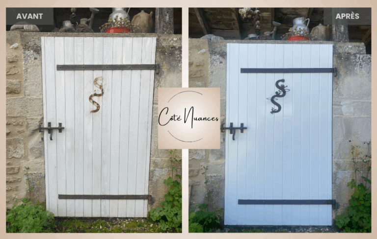 peinture extérieure d'un volet en charente